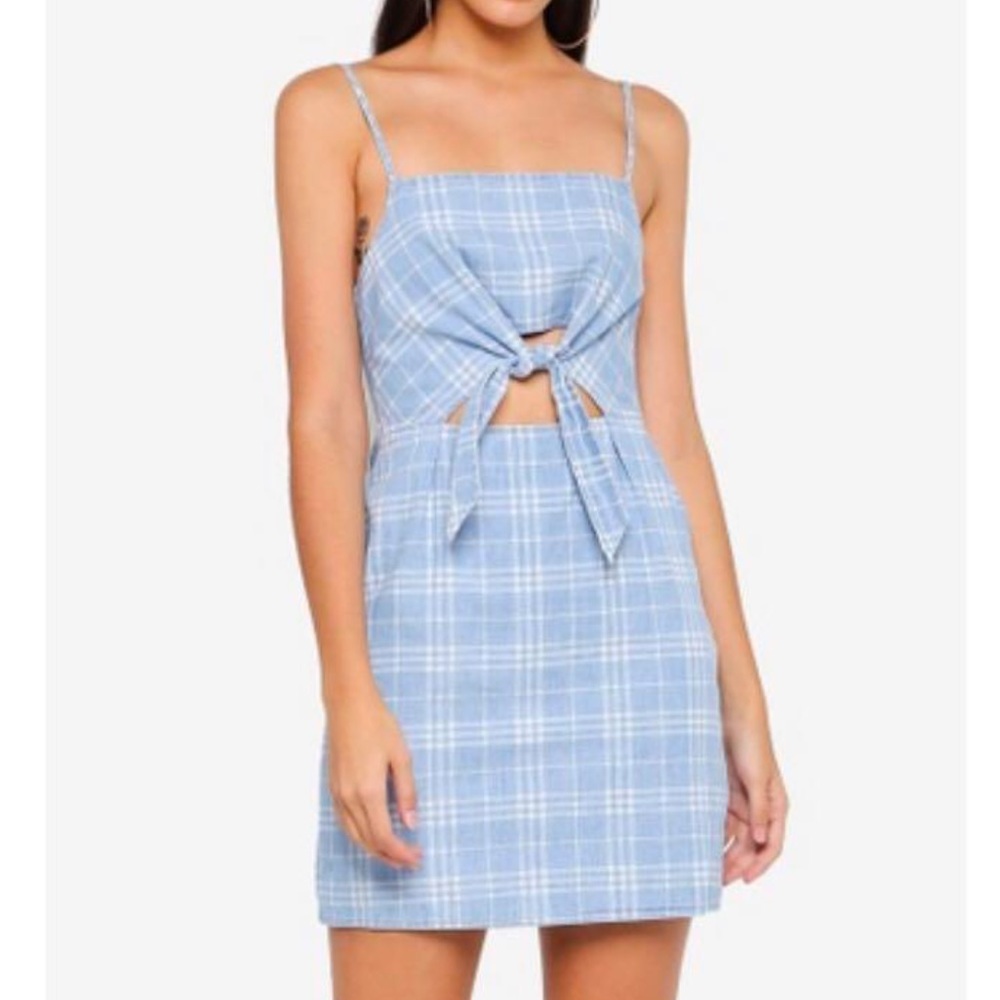 Plaid Blue Dress